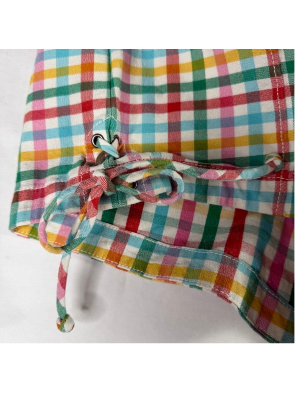 Maeve Anthropologie Gingham Micro Mini Shorts Size 8 - Picture 4 of 7